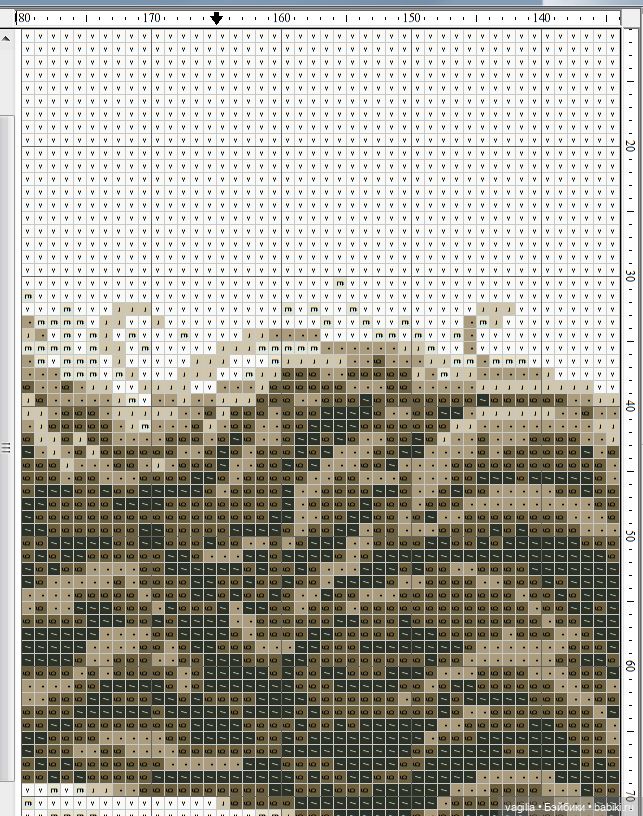 Мавританка, схема для вышивки крестом