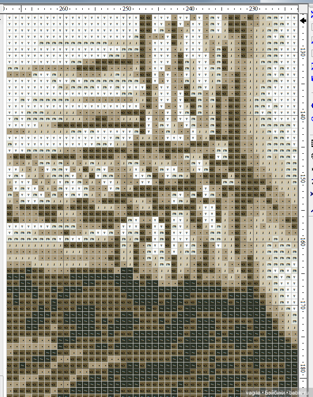 Мавританка, схема для вышивки крестом