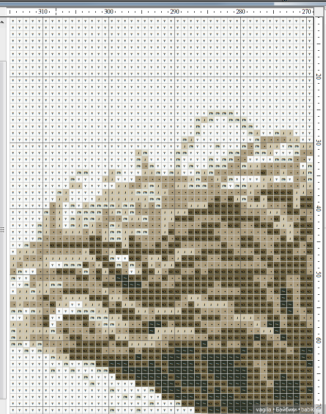 Мавританка, схема для вышивки крестом