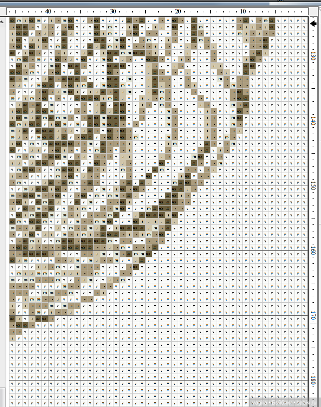 Мавританка, схема для вышивки крестом (фото 4)