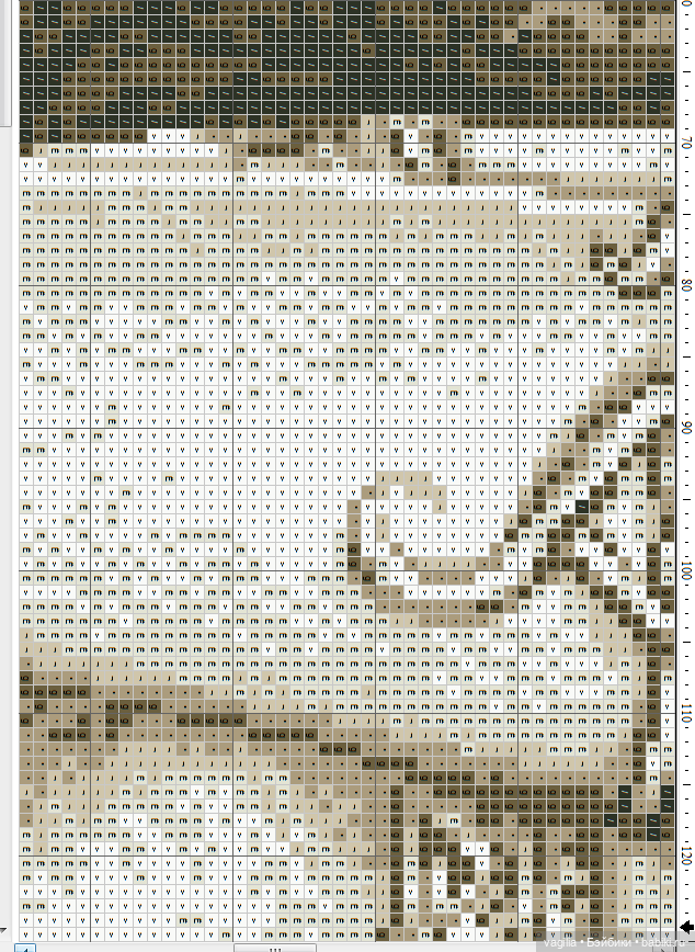 Мавританка, схема для вышивки крестом