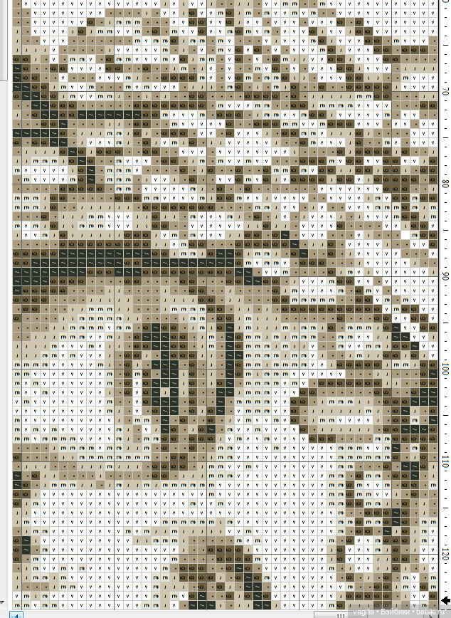 Мавританка, схема для вышивки крестом (фото 7)