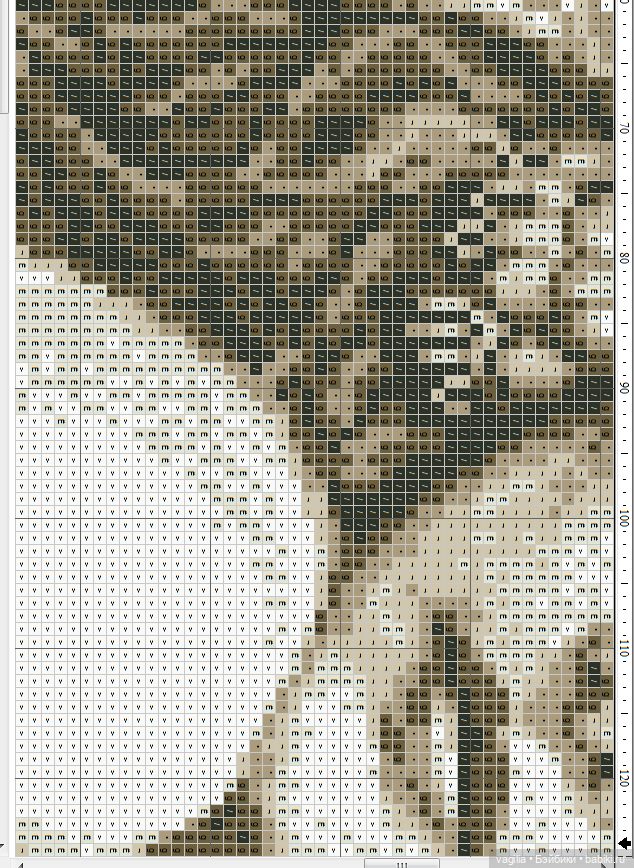 Мавританка, схема для вышивки крестом