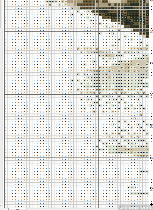 Мавританка, схема для вышивки крестом
