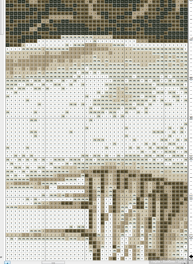 Мавританка, схема для вышивки крестом