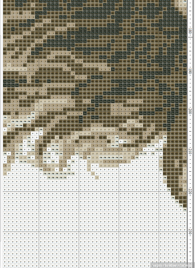 Мавританка, схема для вышивки крестом