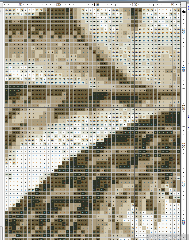 Мавританка, схема для вышивки крестом