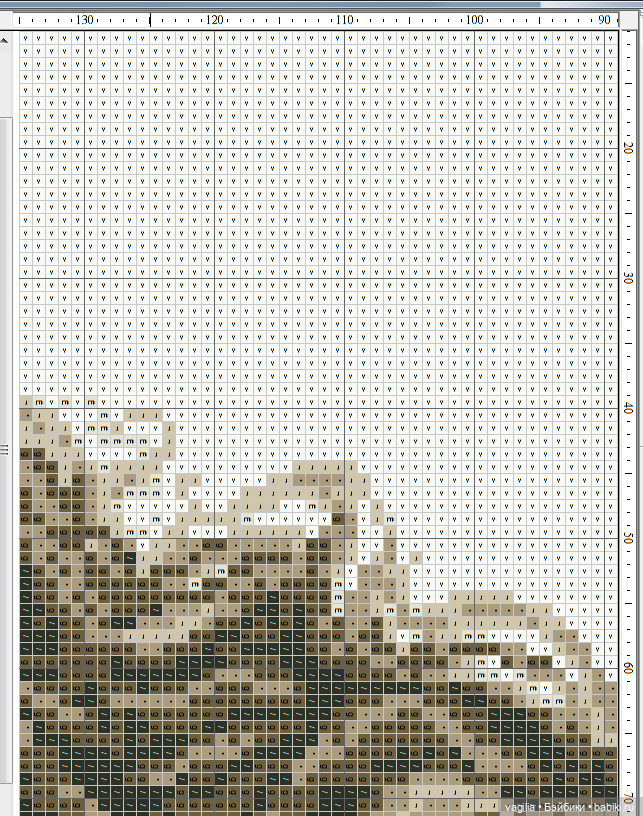 Мавританка, схема для вышивки крестом (фото 10)