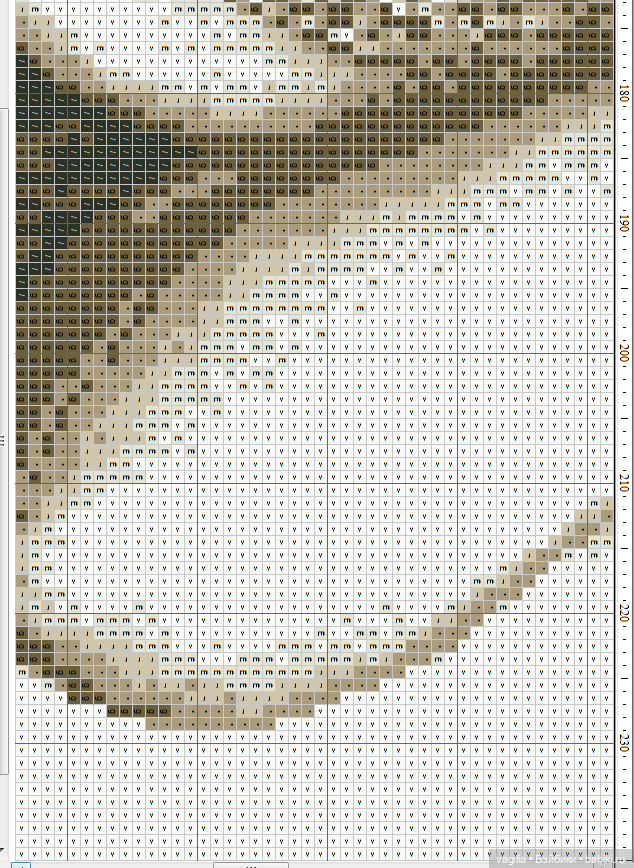 Мавританка, схема для вышивки крестом