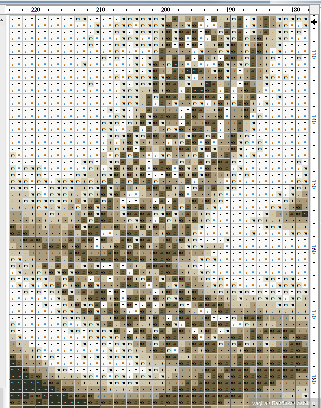 Мавританка, схема для вышивки крестом