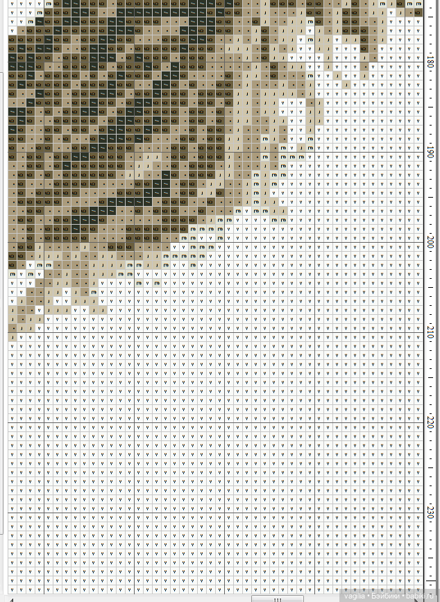 Мавританка, схема для вышивки крестом