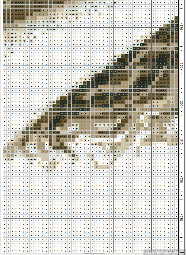 Мавританка, схема для вышивки крестом