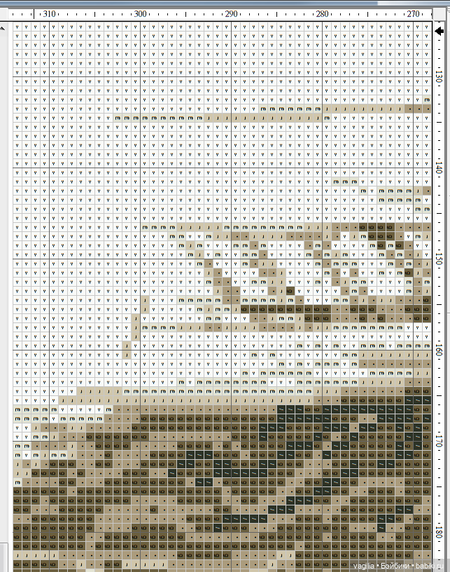 Мавританка, схема для вышивки крестом