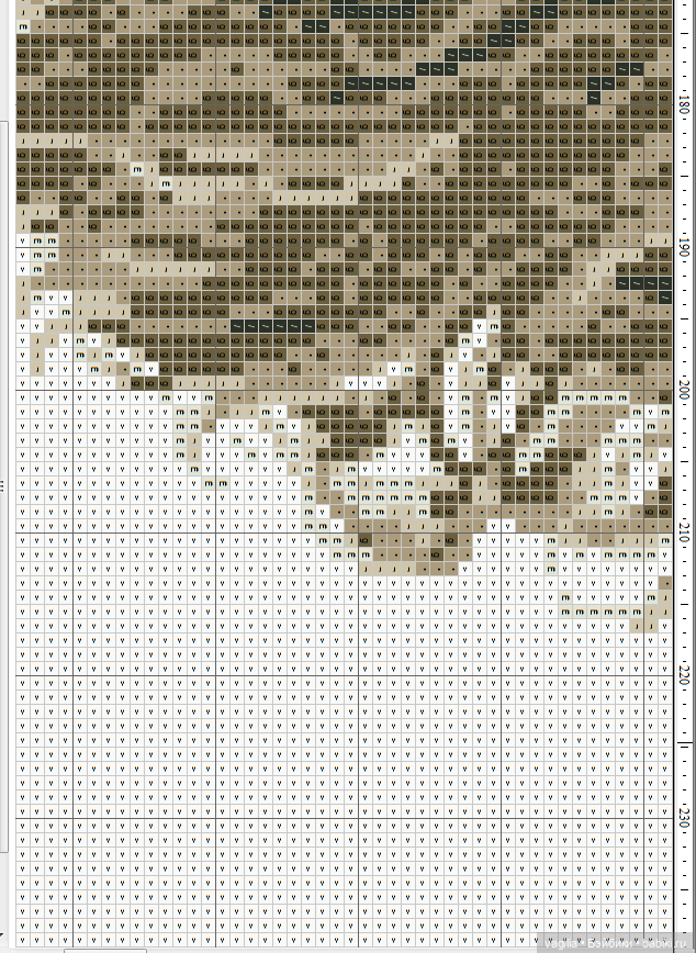 Мавританка, схема для вышивки крестом