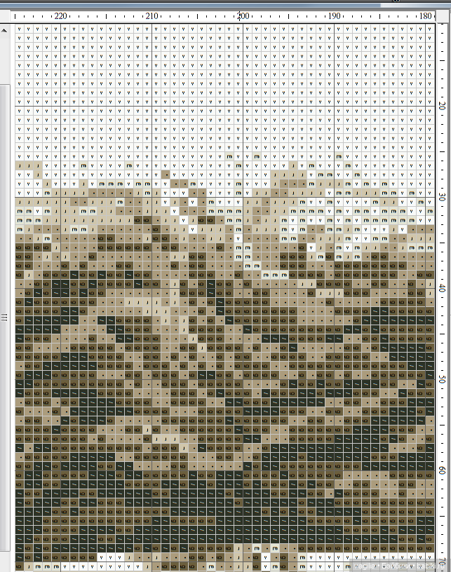 Мавританка, схема для вышивки крестом