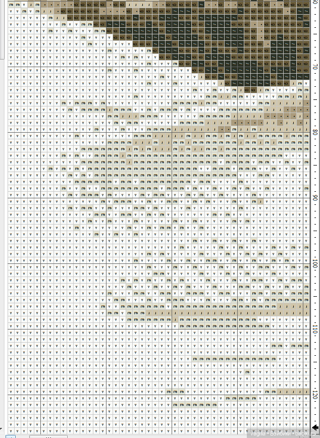 Мавританка, схема для вышивки крестом