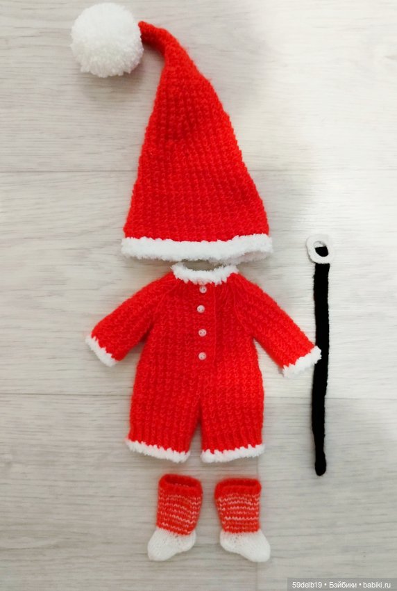 Костюмчик "САНТА" для Асеньки Весна 26 см (фото 10)