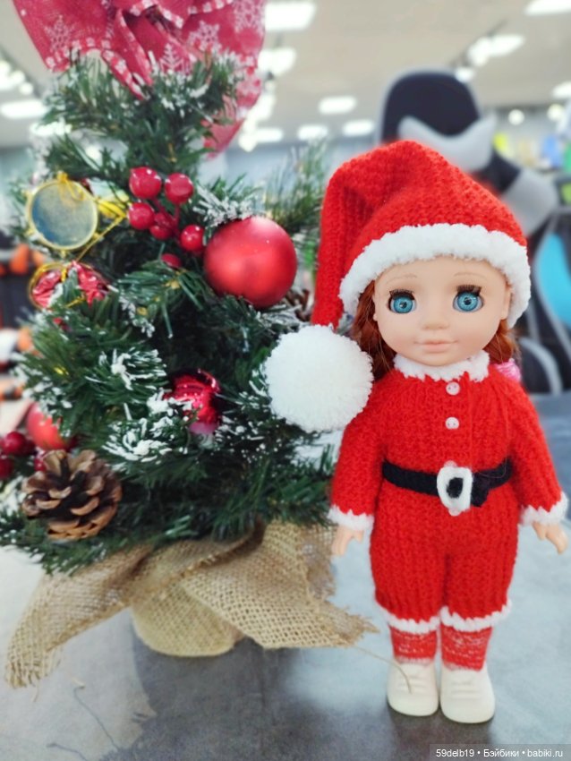 Костюмчик "САНТА" для Асеньки Весна 26 см (фото 4)