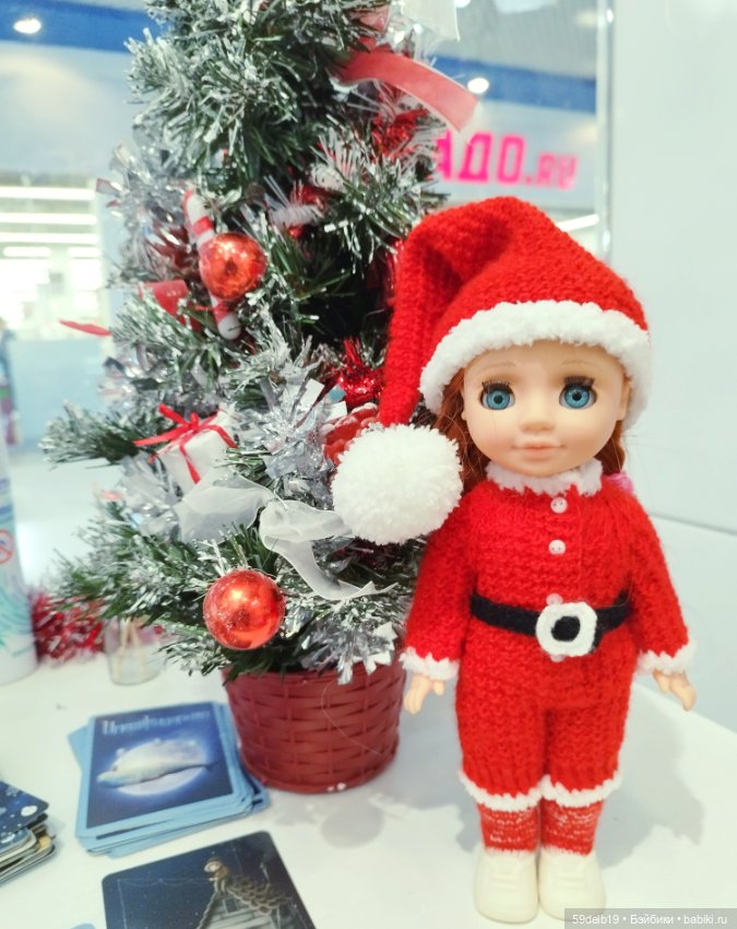 Костюмчик "САНТА" для Асеньки Весна 26 см (фото 5)