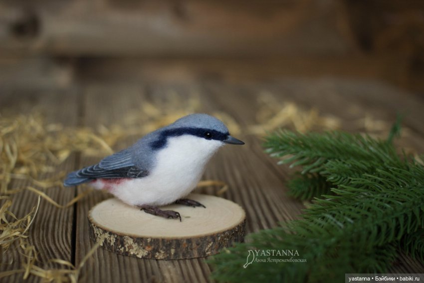 И снова птички — Валяные игрушки из шерсти: сухое валяние