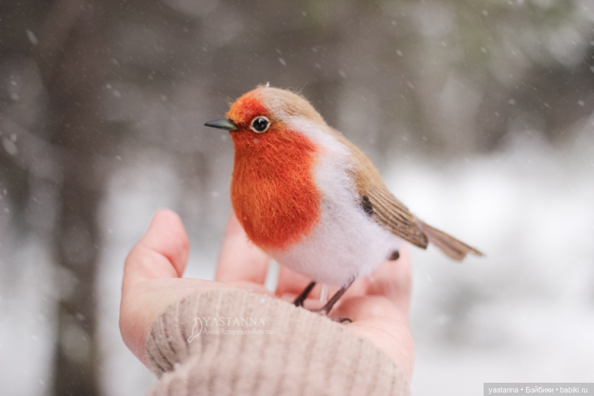 И снова птички — Валяные игрушки из шерсти: сухое валяние