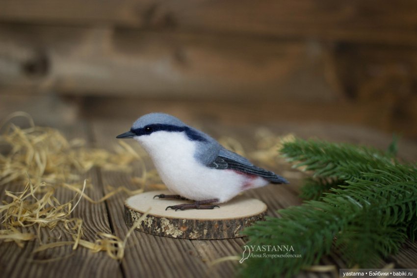 И снова птички — Валяные игрушки из шерсти: сухое валяние