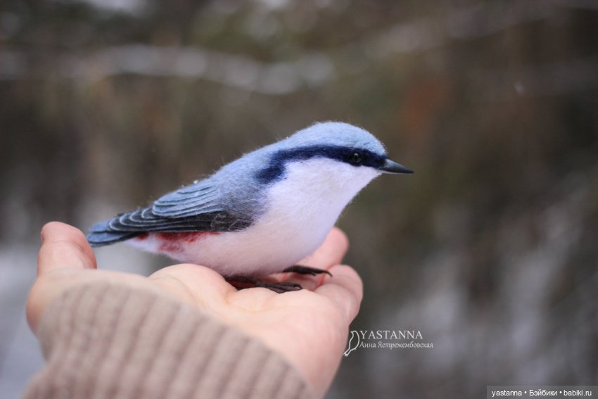 И снова птички — Валяные игрушки из шерсти: сухое валяние