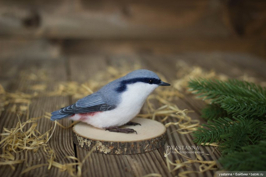 И снова птички — Валяные игрушки из шерсти: сухое валяние