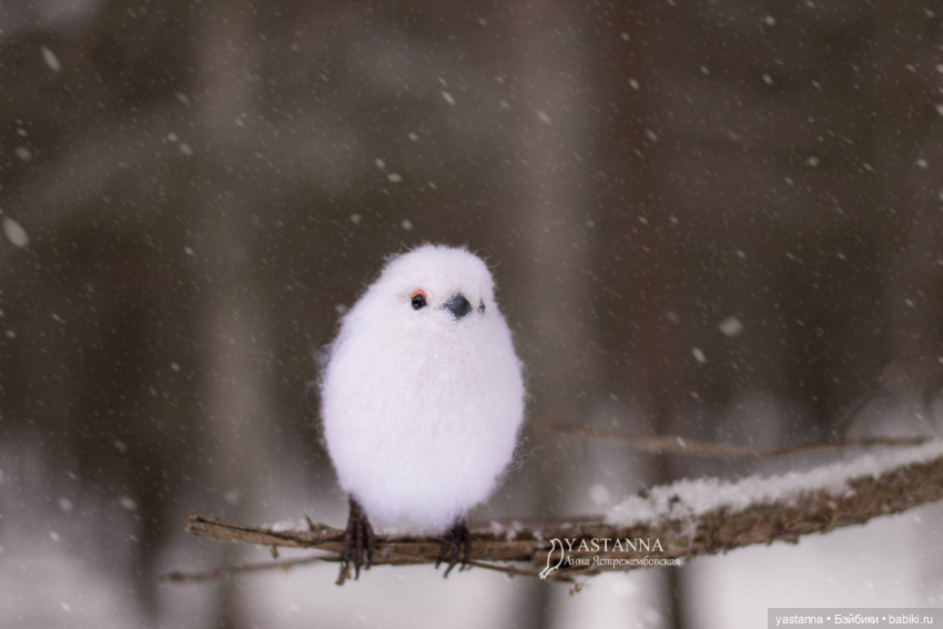 И снова птички — Валяные игрушки из шерсти: сухое валяние