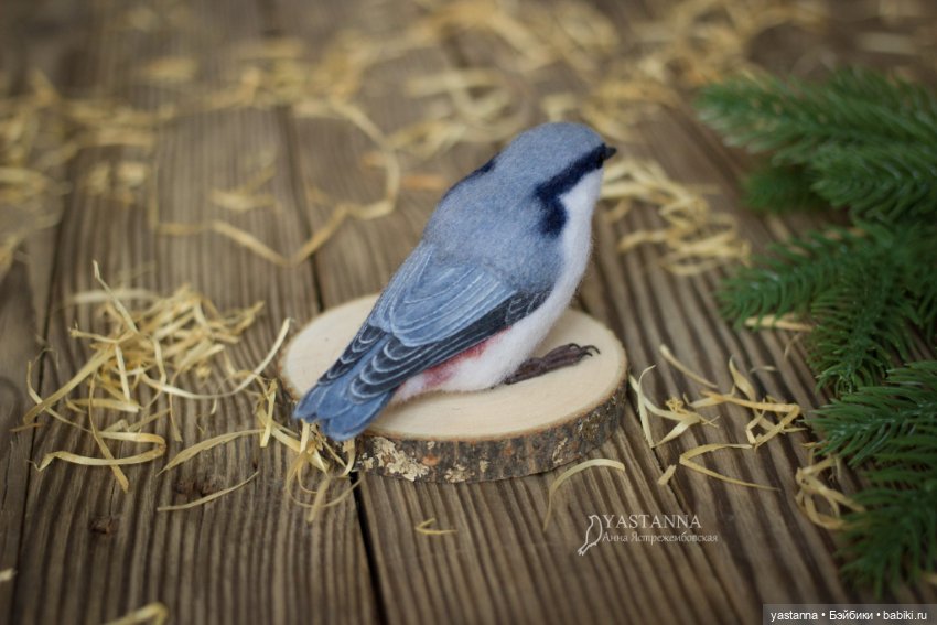 И снова птички — Валяные игрушки из шерсти: сухое валяние