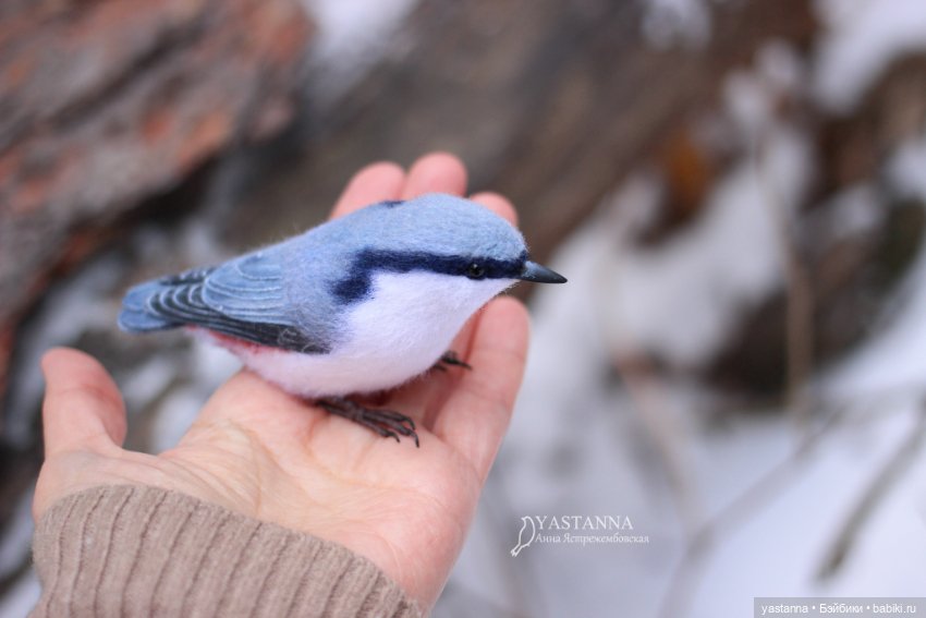 И снова птички — Валяные игрушки из шерсти: сухое валяние