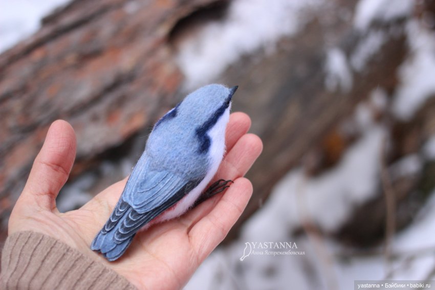 И снова птички — Валяные игрушки из шерсти: сухое валяние