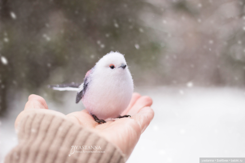 И снова птички — Валяные игрушки из шерсти: сухое валяние