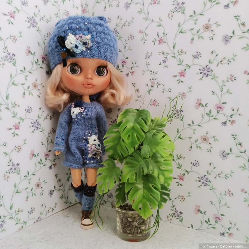 Вяжу куколкам или Цвет настроения Синий 2