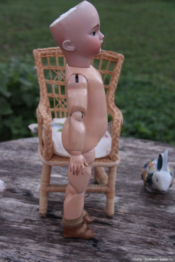 Antique French doll DEP tête jumeau 46 cm/18"-маленькая хитруля Соня (фото 3)