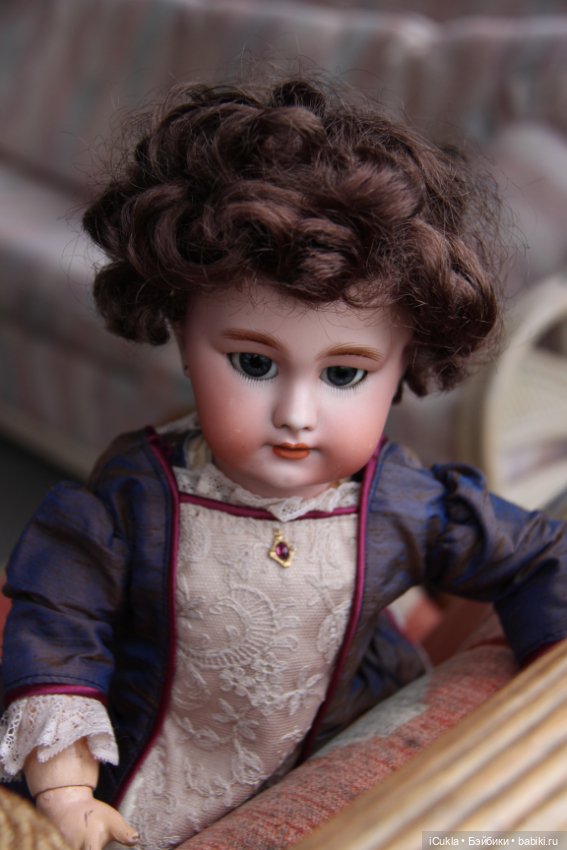 Antique French doll DEP tête jumeau 46 cm/18"-маленькая хитруля Соня