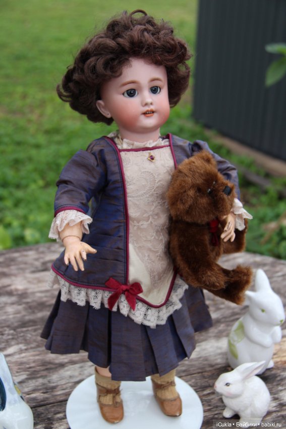 Antique French doll DEP tête jumeau 46 cm/18"-маленькая хитруля Соня