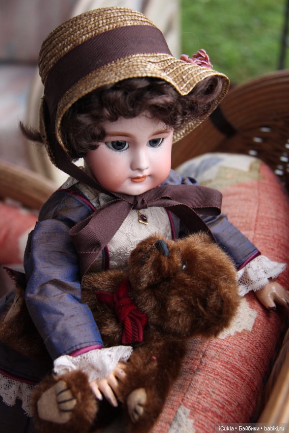 Antique French doll DEP tête jumeau 46 cm/18"-маленькая хитруля Соня