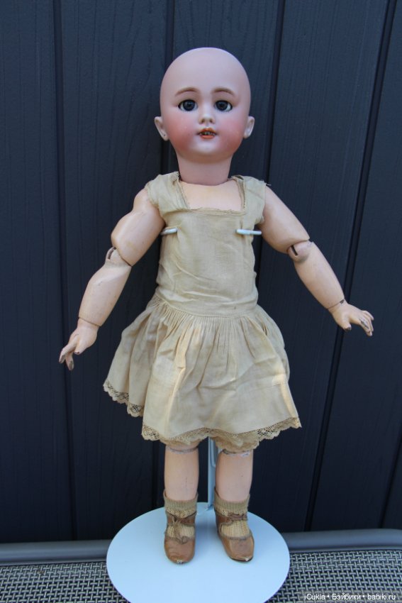 Antique French doll DEP tête jumeau 46 cm/18"-маленькая хитруля Соня (фото 9)