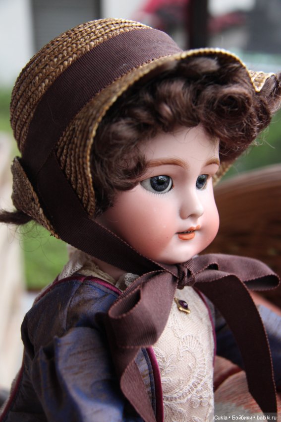 Antique French doll DEP tête jumeau 46 cm/18"-маленькая хитруля Соня