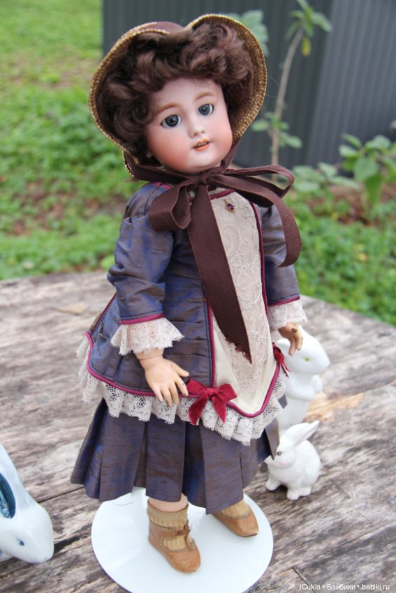 Antique French doll DEP tête jumeau 46 cm/18"-маленькая хитруля Соня