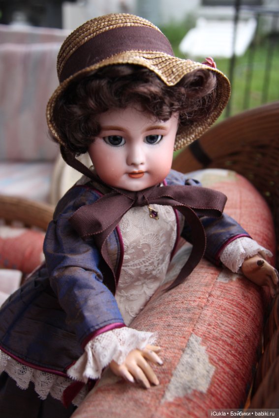 Antique French doll DEP tête jumeau 46 cm/18"-маленькая хитруля Соня