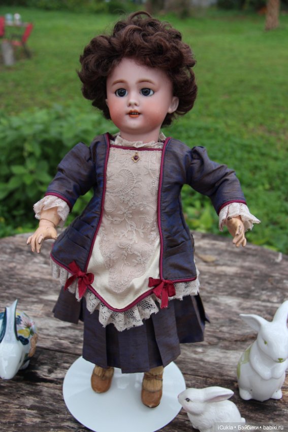 Antique French doll DEP tête jumeau 46 cm/18"-маленькая хитруля Соня