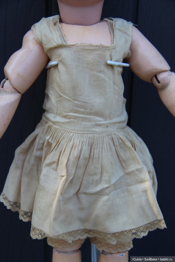 Antique French doll DEP tête jumeau 46 cm/18"-маленькая хитруля Соня (фото 10)