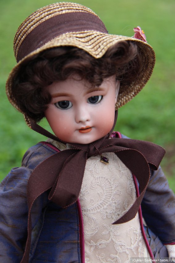 Antique French doll DEP tête jumeau 46 cm/18"-маленькая хитруля Соня