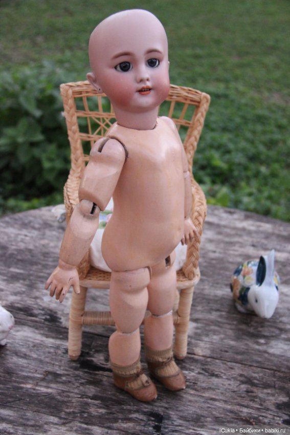 Antique French doll DEP tête jumeau 46 cm/18"-маленькая хитруля Соня (фото 5)