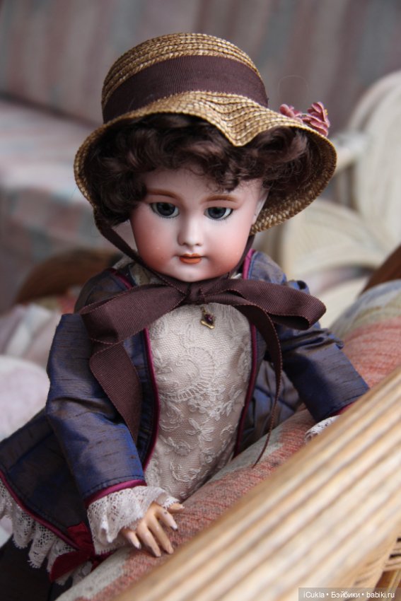 Antique French doll DEP tête jumeau 46 cm/18"-маленькая хитруля Соня
