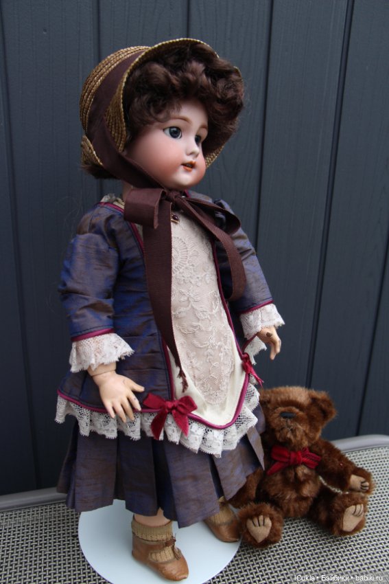 Antique French doll DEP tête jumeau 46 cm/18"-маленькая хитруля Соня