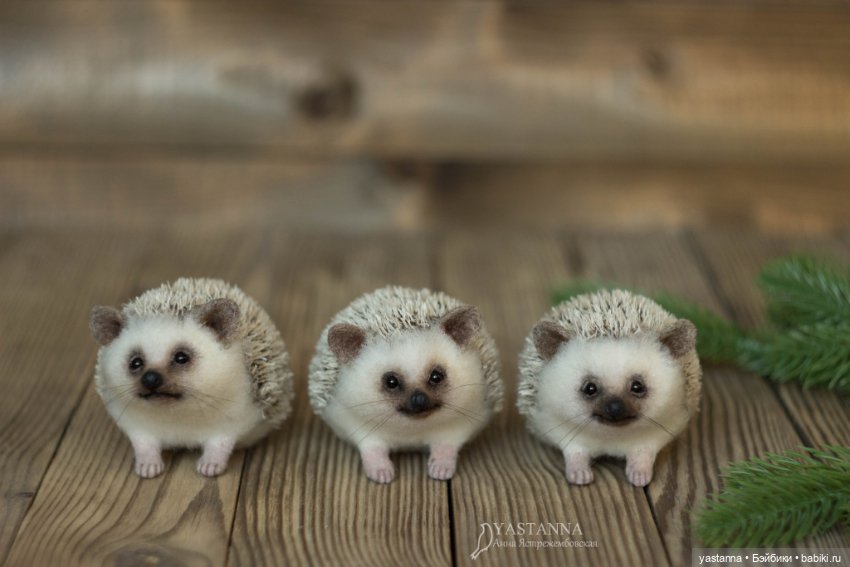 Валяные игрушки из шерсти: сухое валяние