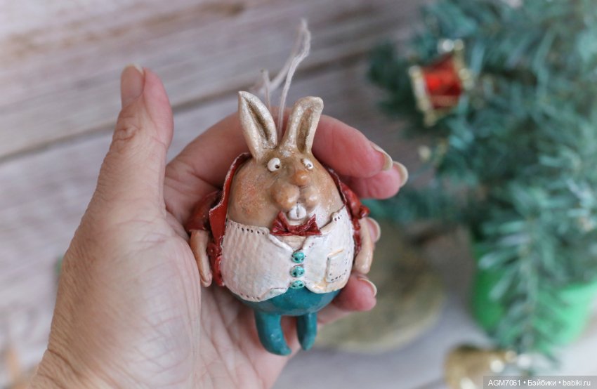 Изготовление ёлочной игрушки / символа года (фото 8)